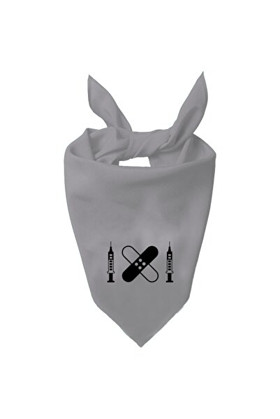 Tasarım Trend Eșarfă de culoare unică cu design cu ac și bandă