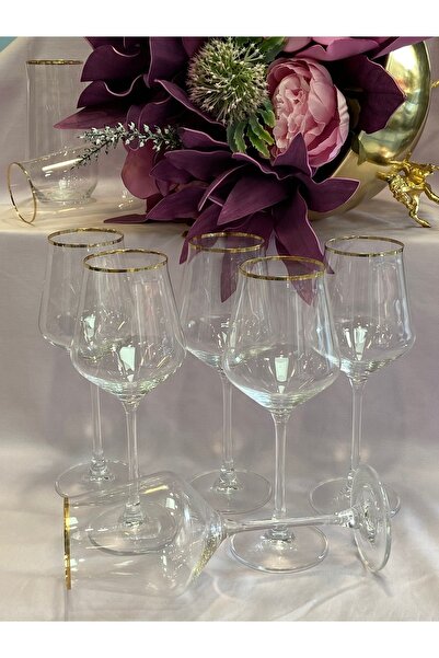 MD MİMOZA DEKOR Gold Kadeh 6'lı Set