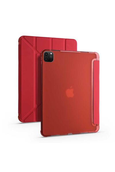 Fuchsia Ipad Pro 11 Inç 2020 (2. NESİL) Akıllı Kılıf, Ince Hafif Saydam Buzlu Arka Koruyucu Kapak