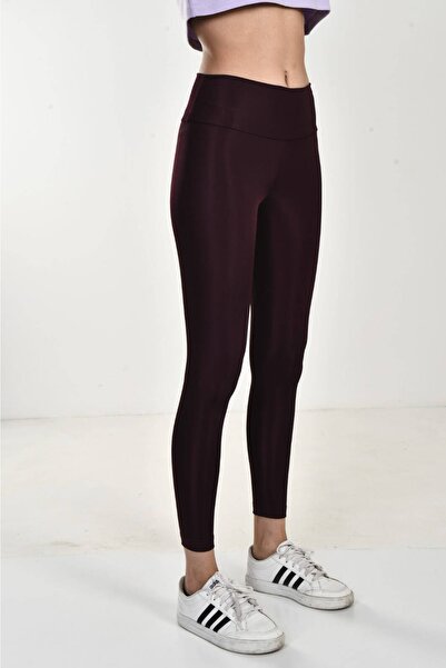 DAVID&GERENZO Μωβ γυαλιστερό καλσόν