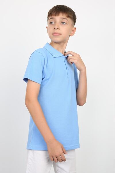 WİKİMİKİ Polo ovratnik Osnovni kratki rukav dečji T-shirt