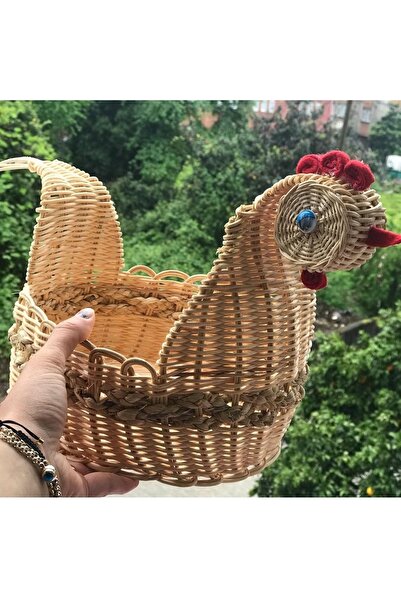 Genel Markalar Hasır Bambu Rattan Horoz Sepet