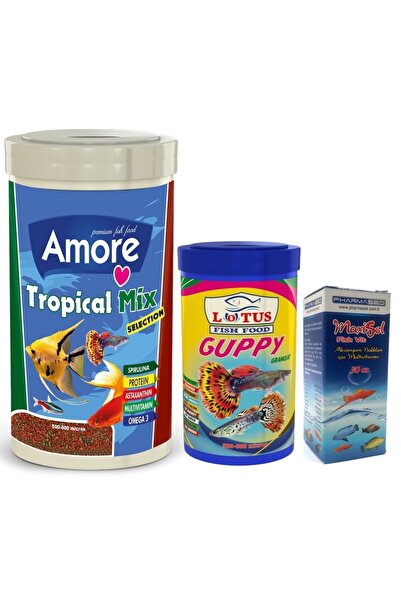 AMORE Tropical Mix Lepistes Kılıç Moli Melek Tropikal Balık Yemi Ve Vitamini ...