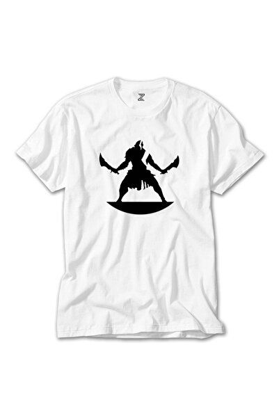 Z zepplin Tricou alb God Of War Kratos 2