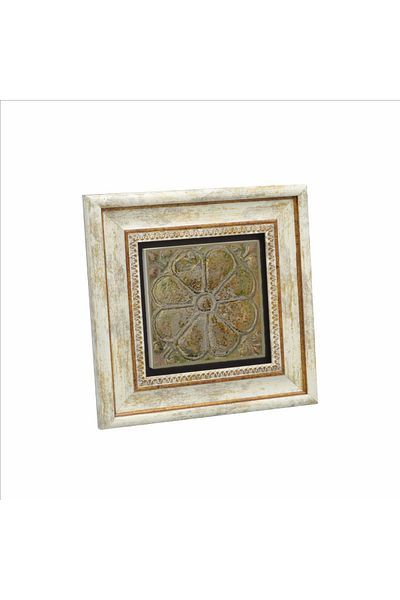 Sadrazam Pictură din piatră naturală imprimată cu simbolul zeiței florilor de lotus Anahita (20cmx20cm)(kd-105)
