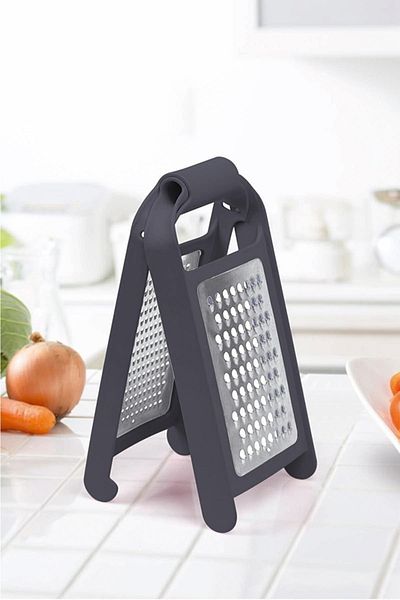 Mutfak Köşesi Foldable Stainless Steel Grater - Double Sided Grater Black