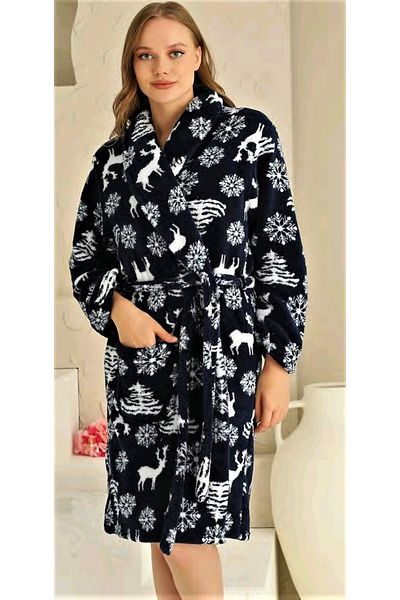 Dika Women's Short Wellsof-plush Dressing Gown
