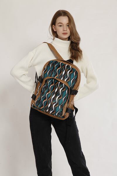 Street Bag Denver Günlük Kullanım Seyahat Kamp Okul Sırt Çantası Etnik Otantik Sırt Çantası