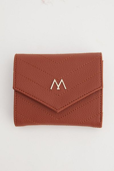 Manuka Quilted Cover Wallet Brown