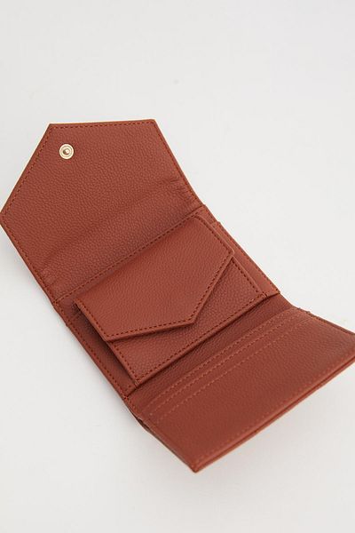Manuka Quilted Cover Wallet Brown