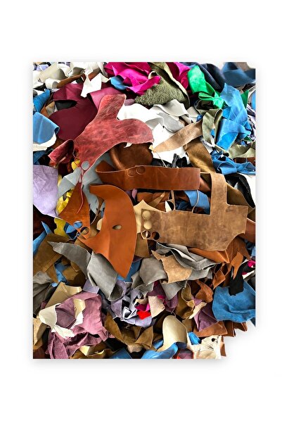 alfa tasarım atölyesi Hakiki Deri, Karışık Parça Çok Amaçlı Deri - 5 Kilo