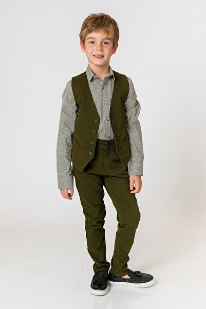 incity Boy's Khaki Shirt