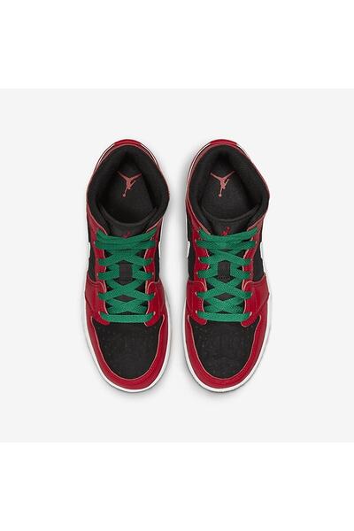 Nike Jordan 1 Mid Se Christmas (GS) - Dq8418-006 Kadın Jordan Spor Ayakkabısı