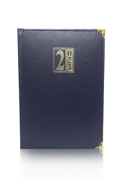 GENC DIJITAL BASKI Икономически дневен ред за 2023 г., калъф от изкуствена кожа 14x20, дневен дневен ред