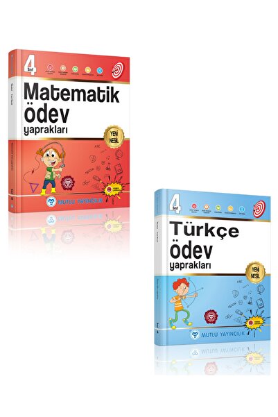 Mutlu Yayıncılık 4. Sınıf Matematik Ve Türkçe Ödev Yaprakları