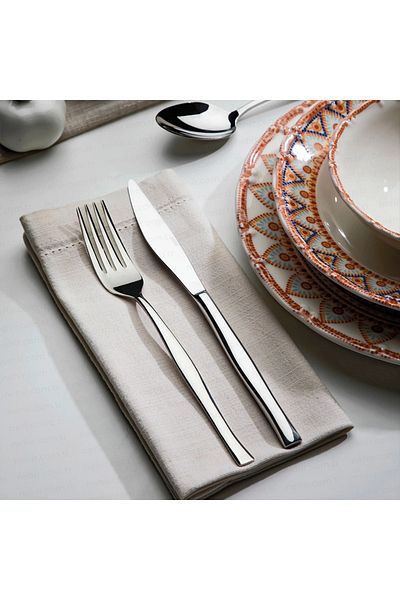 Nehir Elegant 84 Pcs. Cutlery Set with Leather Bag