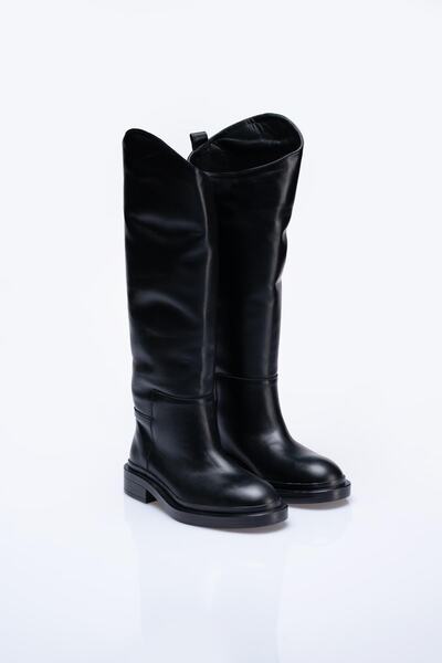 Rugano Hakiki Deri Kadın Günlük Çizme 6611022k