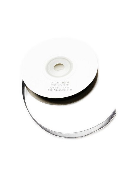 Nazarone 6mm Ribbon Organza - 23m Black(1812)