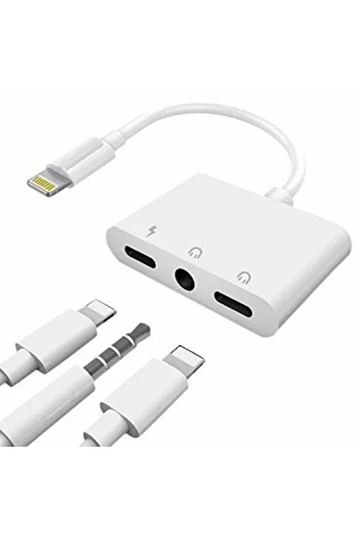 Nettech Jh-010 Lightning + Lightning + 3.5 Jack To Lightning