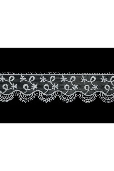Nazarone Organza Guipure 7042 9m-white