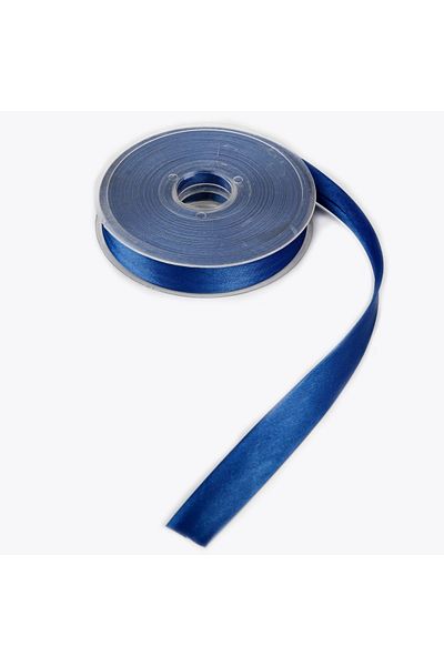 Nazarone Sax Μπλε - 2cm Σατέν Ράψιμο, Ρολό 25mt