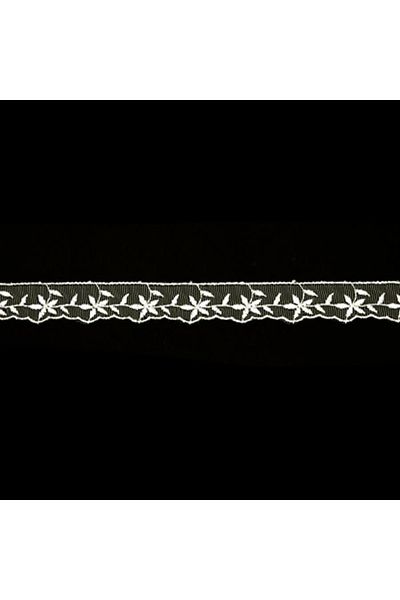 Nazarone Tulle Guipure 2108 - 9mt Κρεμ Χρώμα