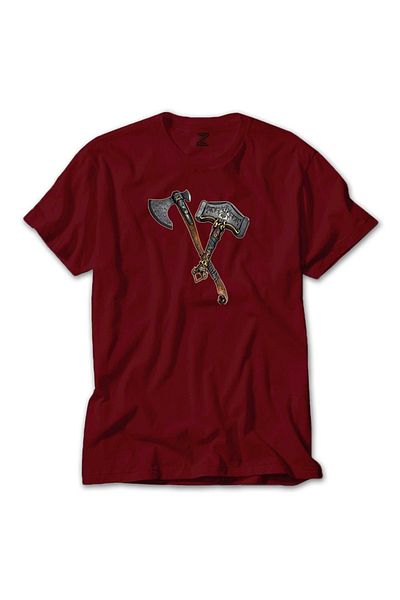 Z zepplin God of War Ragnarok Kratos Weapon Tricou Roșu