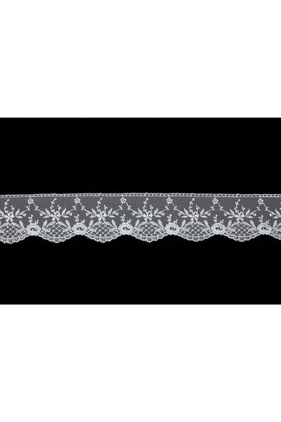 Nazarone Tulle Guipure 2169 9m-white