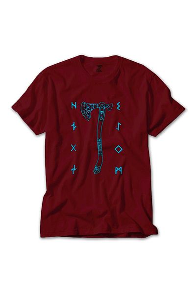 Z zepplin Тениска God of War Ragnarok Kratos Axe Red