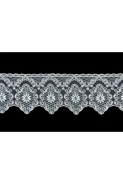 Nazarone Tulle Guipure 2209 9m-white