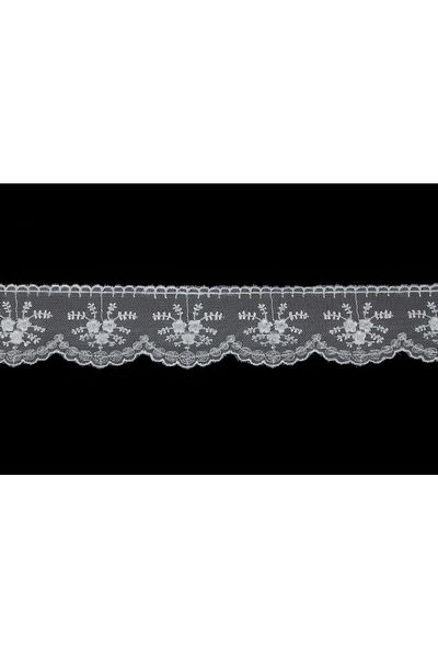 Nazarone Tulle Guipure 7062 9m-white