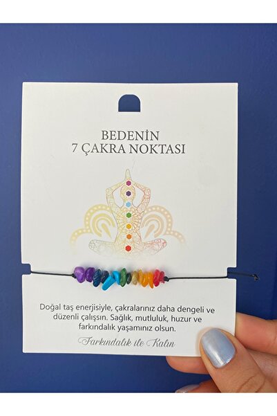 KÜPPELİ ACCESSORİES Bedenin 7 Çakra Noktası Bileklik