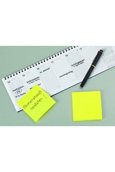 Post-it 655 Notă adezivă, galbenă, 100 coli, 76x127 mm