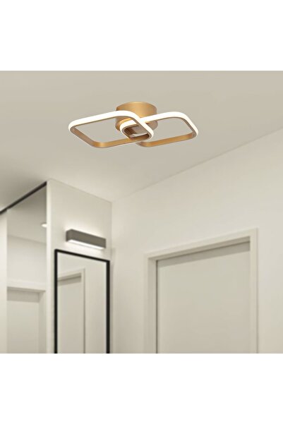 TT AYDINLATMA Tt405-2-esk Eskitme Boyalı 2 Li Kare ( Beyaz Işık ) Led Avize