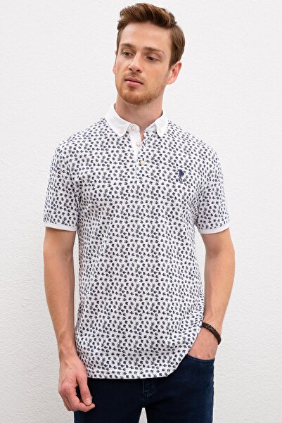 U.S. Polo Assn. Beyaz Erkek T-Shirt