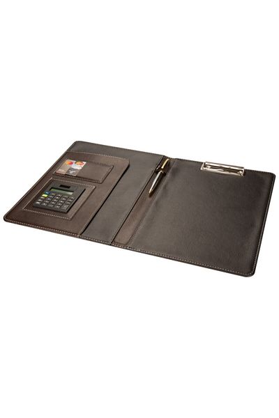 2K A4 Faux Leather Hilton Garni - 100 Sheets Secretary Block Table with Calculator