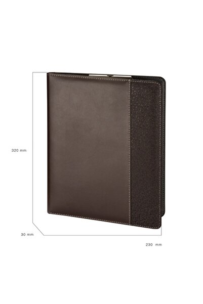 2K A4 Faux Leather Hilton Garni - 100 Sheets Secretary Block Table with Calculator