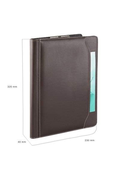 2K A4 Artificial Leather Elite Secretary Block Tray with Calculator (100 Sheets)