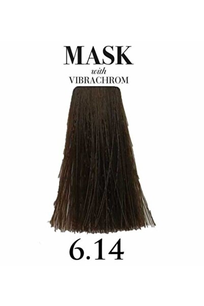 Davines Mask With Vibrachrom Besleyici Onarıcı Saç Boyası 100ml 6.14 Koyu Kül...