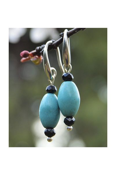 Stoneage Turquoise Natural Stone Design Women's Earrings