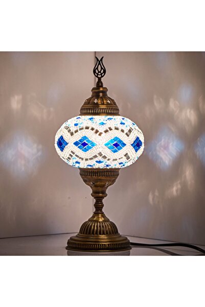 Demmex سطح مكتب فسيفساء، طاولة بجانب السرير، ديكور أصلي، ضوء ليلي