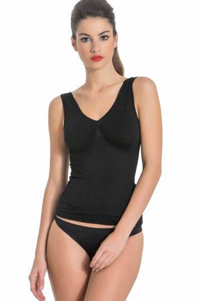 Form Time Women's Thick Straps Black Seamless Seamles Corset