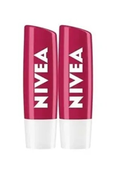 NIVEA كريم الشفاه بالكرز 2 قطعة