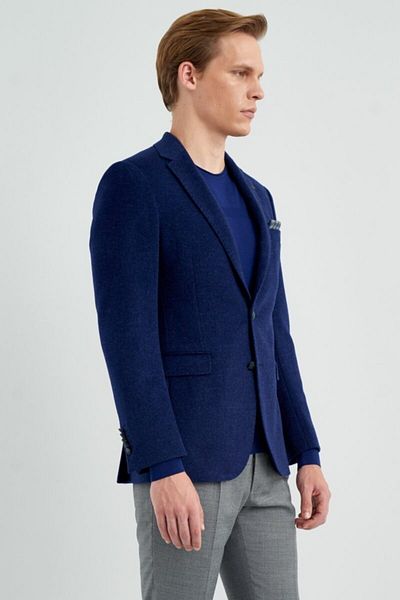 Giovane Gentile Men's Navy Blue Jacket102032729100
