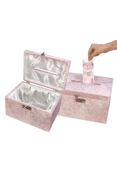 Dantelux Pudra Pembe Şifreli Takı Sandığı