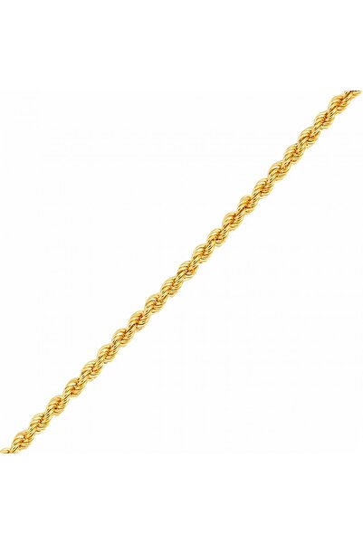 Altın Sepeti Altın Burgulu Halat Zincir 60 Cm