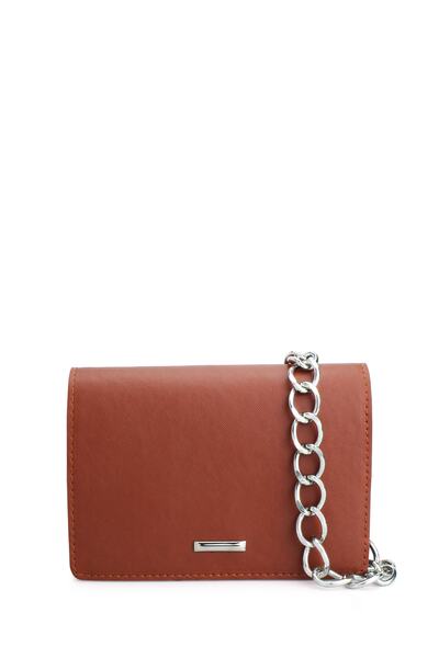 Housebags Women's Chain Tan Crossbody Bag 169