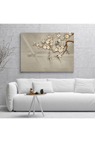 Dijiwork Daldaki Kuşlar Kanvas Tablo 70 x 100 cm