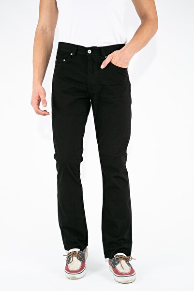 FORZA JEANS Men's Black Summer Gabardine