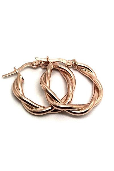 Erer Gümüş Burgu Model Halka Küpe Hr749t